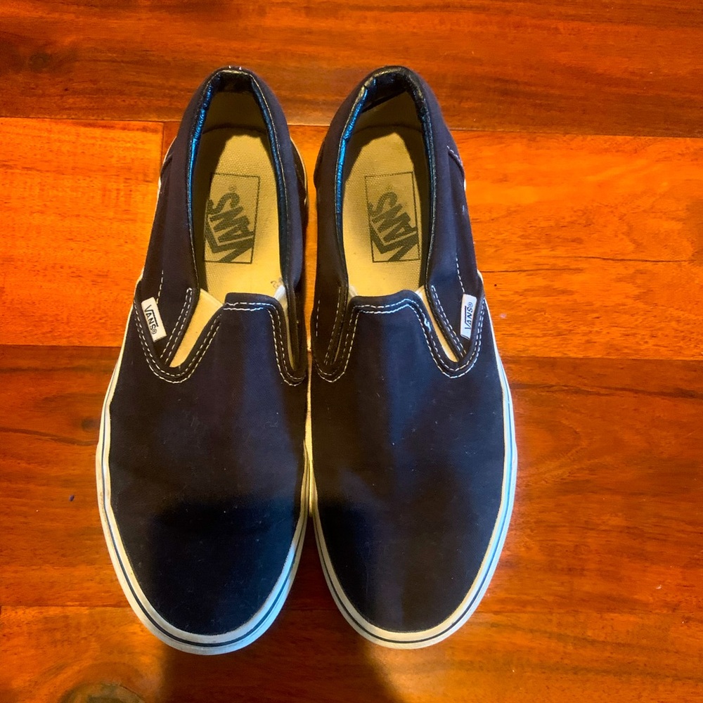 Black slip on Vans